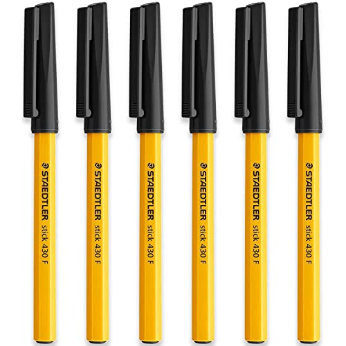STAEDTLER Feiner 0,3 mm 430 F Kugelschreiber, glatt, schwarze Tinte, 6 St ck STAEDTLER Feiner 0,3 mm 430 F Kugelschreiber, glatt, schwarze Tinte, 6 St ck von STAEDTLER