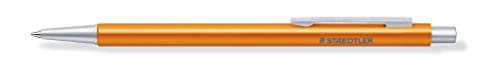 STAEDTLER Kugelschreiber Organizer Pen orange (hochwertiger Kugelschreiber aus Aluminium, ideal für Zeitplaner, Großraummine blau M, 9POP3B4-9 ST), 1 Stück (1er Pack) von Staedtler