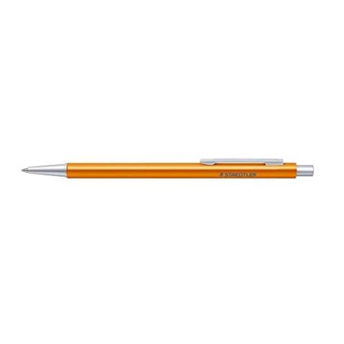 STAEDTLER Kugelschreiber Organizer Pen orange (hochwertiger Kugelschreiber aus Aluminium, ideal für Zeitplaner, Großraummine blau M, 9POP3B4-9 ST), 1 Stück (1er Pack) von Staedtler