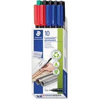 STAEDTLER Lumocolor Folienstifte-Set farbsortiert permanent 10 St. von Staedtler