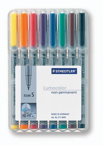 STAEDTLER Lumocolor NonPermanent-Marker 311S, 8er Etui, Menge 8 STAEDTLER Lumocolor NonPermanent-Marker 311S, 8er Etui, Menge 8 von Staedtler