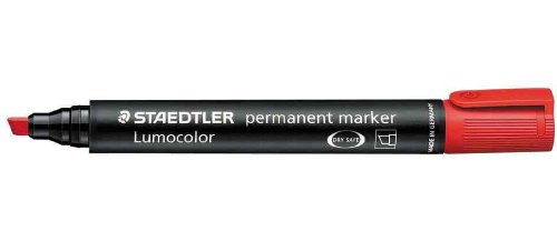 STAEDTLER Lumocolor Permanent-Marker 350, rot VE=3 von Staedtler