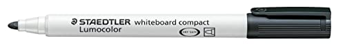 STAEDTLER Black Bullet Nib Marker Lumocolor Compact 341-9 Whiteboard-Marker, 1 Stück STAEDTLER Black Bullet Nib Marker Lumocolor Compact 341-9 Whiteboard-Marker, 1 Stück von STAEDTLER