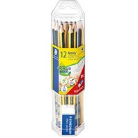 STAEDTLER Noris® 120 Bleistifte HB schwarz/gelb mit Radierer, 1 Set von Staedtler