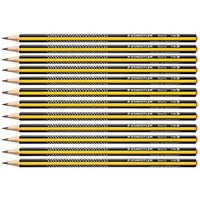 STAEDTLER Noris 183-HB Bleistifte HB schwarz/gelb, 12 St. von Staedtler