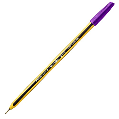 STAEDTLER Packung mit 10 Kugelschreiber NORIS STICK Farbe Violett von STAEDTLER