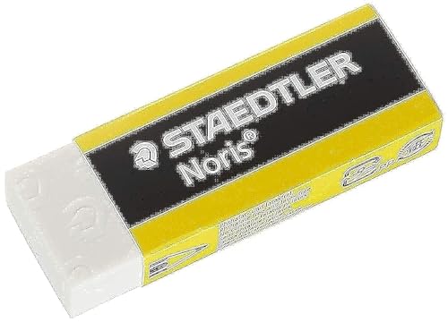 STAEDTLER Radiergummi Noris, geringe Krümelbildung, phthalat- und latexfrei, Made in Germany, Komfortqualität, 20 Radierer im shelf-ready packaging, 526 N20 von Staedtler