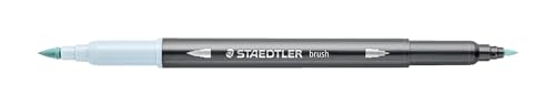 STAEDTLER aquarell Doppelfasermaler Design Journey, pastellblau, feine Spitze und flexible Pinselspitze, wasservermalbar, 10 pastellblaue Filzstifte, 3001-302 STAEDTLER aquarell Doppelfasermaler Design Journey, pastellblau, feine Spitze und flexible Pinselspitze, wasservermalbar, 10 pastellblaue Filzstifte, 3001-302 von Staedtler