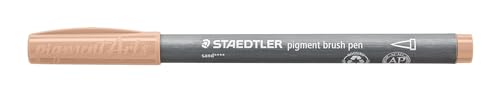 STAEDTLER brush pen pigment Arts, sand, pigmentierte Premium-Zeichentusche, Pinselspitze für variable Linienbreite, wasserfest, schnelltrocknend, 10 brush pens im Kartonetui, 371-450 STAEDTLER brush pen pigment Arts, sand, pigmentierte Premium-Zeichentusche, Pinselspitze für variable Linienbreite, wasserfest, schnelltrocknend, 10 brush pens im Kartonetui, 371-450 von Staedtler