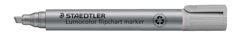 STAEDTLER flipchart Marker Lumocolor, grau, Keilspitze, farbintensive, schnelltrocknende, geruchsarme Tinte, schlägt nicht durch Papier durch, 10 flipchart Marker in Faltschachtel, 356 B-8 STAEDTLER flipchart Marker Lumocolor, grau, Keilspitze, farbintensive, schnelltrocknende, geruchsarme Tinte, schlägt nicht durch Papier durch, 10 flipchart Marker in Faltschachtel, 356 B-8 von STAEDTLER