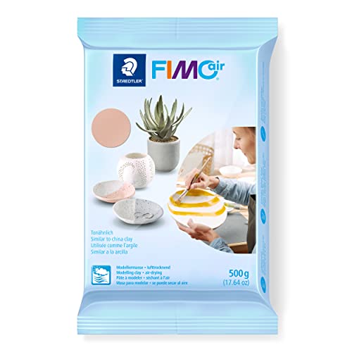 STAEDTLER lufttrocknende Modelliermasse FIMO air, blassrosa, sofort gebrauchsfähig, kein Brennvorgang notwendig, 500g, angenehme Haptik, klebt nicht, mind. 95% natürliche Rohstoffe, 8100-43 STAEDTLER lufttrocknende Modelliermasse FIMO air, blassrosa, sofort gebrauchsfähig, kein Brennvorgang notwendig, 500g, angenehme Haptik, klebt nicht, mind. 95% natürliche Rohstoffe, 8100-43 von Staedtler