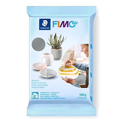 STAEDTLER lufttrocknende Modelliermasse FIMO air, grau, sofort gebrauchsfähig, kein Brennvorgang notwendig, 500g, angenehme Haptik, klebt nicht, mind. 95% natürliche Rohstoffe, 8100-80 STAEDTLER lufttrocknende Modelliermasse FIMO air, grau, sofort gebrauchsfähig, kein Brennvorgang notwendig, 500g, angenehme Haptik, klebt nicht, mind. 95% natürliche Rohstoffe, 8100-80 von Staedtler
