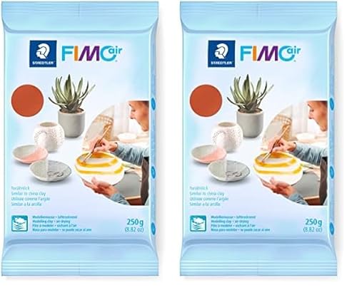 STAEDTLER lufttrocknende Modelliermasse FIMO air, terrakotta, sofort gebrauchsfähig, kein Brennvorgang notwendig, 250g, angenehme Haptik, klebt nicht, mind. 95% natürliche Rohstoffe, 8103-76 STAEDTLER lufttrocknende Modelliermasse FIMO air, terrakotta, sofort gebrauchsfähig, kein Brennvorgang notwendig, 250g, angenehme Haptik, klebt nicht, mind. 95% natürliche Rohstoffe, 8103-76 von Staedtler