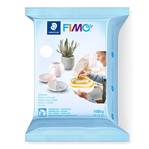STAEDTLER lufttrocknende Modelliermasse FIMO air, weiß, sofort gebrauchsfähig, kein Brennvorgang notwendig, 1000g, angenehme Haptik, klebt nicht, 8101-0 STAEDTLER lufttrocknende Modelliermasse FIMO air, weiß, sofort gebrauchsfähig, kein Brennvorgang notwendig, 1000g, angenehme Haptik, klebt nicht, 8101-0 von Staedtler