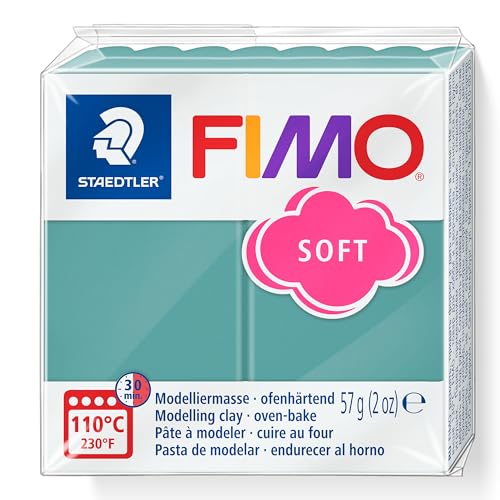 STAEDTLER ofenhärtende Modelliermasse FIMO Soft Trendfarben, Ocean Wave, 57 g, weich und geschmeidig, für Einsteiger und Hobbykünstler, kompatibel mit FIMO Effect und FIMO Professional, 8020-T36 STAEDTLER ofenhärtende Modelliermasse FIMO Soft Trendfarben, Ocean Wave, 57 g, weich und geschmeidig, für Einsteiger und Hobbykünstler, kompatibel mit FIMO Effect und FIMO Professional, 8020-T36 von Staedtler