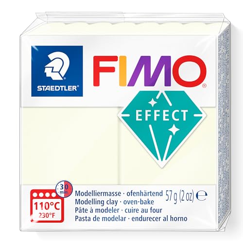 STAEDTLER 8010-041 FIMO Effect ofenhärtende Polymer-Modelliermasse - Nightglow (1 x 57g Block) STAEDTLER 8010-041 FIMO Effect ofenhärtende Polymer-Modelliermasse - Nightglow (1 x 57g Block) von STAEDTLER