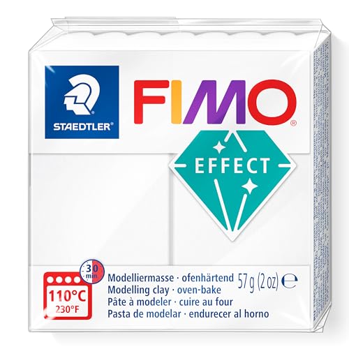 STAEDTLER 8010-014 FIMO Effect ofenhärtende Polymer-Modelliermasse, transluzent weiß (1 x 57g Block) STAEDTLER 8010-014 FIMO Effect ofenhärtende Polymer-Modelliermasse, transluzent weiß (1 x 57g Block) von STAEDTLER