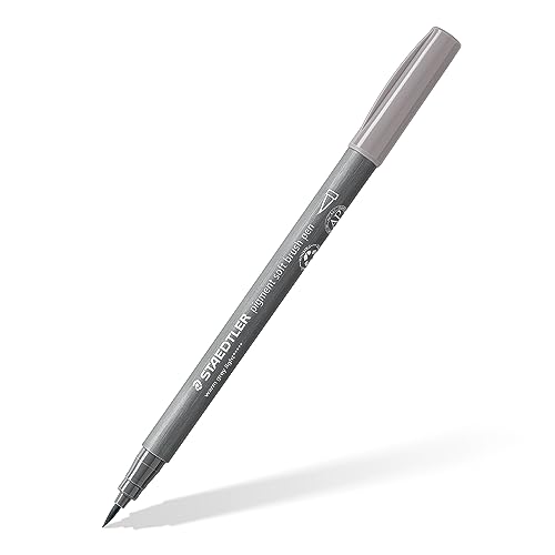 STAEDTLER soft brush pen pigment Arts, hell warmgrau, softe Pinselspitze für besonders variable Linienbreiten, pigmentierte Premium-Zeichentusche, wasserfest, 10 brush pens im Kartonetui, 372-840 STAEDTLER soft brush pen pigment Arts, hell warmgrau, softe Pinselspitze für besonders variable Linienbreiten, pigmentierte Premium-Zeichentusche, wasserfest, 10 brush pens im Kartonetui, 372-840 von Staedtler