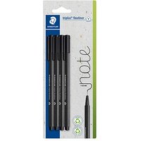 STAEDTLER triplus® Fineliner schwarz 0,3 mm, 4 St. von Staedtler