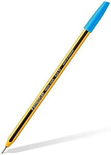 STAEDTLER Packung mit 10 Kugelschreiber Noris Stick Farbe Hellblau von Staedtler