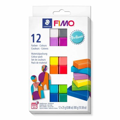 FIMO soft Set-Brilliant-Colours 12 Halbblöcke von Staedtler