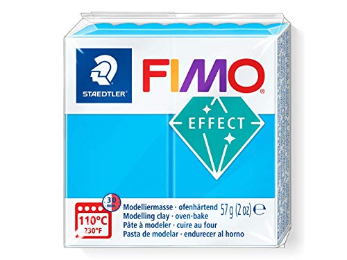 Staedtler© Modelliermasse FIMO© soft - 57 g, transparent blau von Fimo