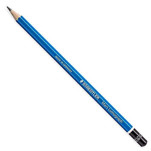 Staedtler 100-5B Bürobleistifte Bleistift MarsLumograph 5B, blau von Staedtler