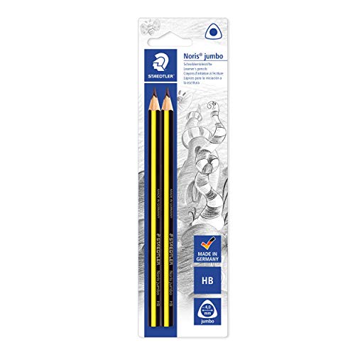 Staedtler Noris Jumbo Schreiblernstift, Härtegrad HB, 2 Stück von Staedtler