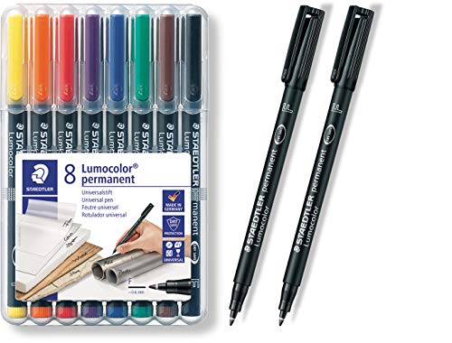 Staedtler 318 WP8 Permanentmarker, Schwarz, Blau, Braun, Grün, Orange, Rot, Violett, Gelb, transparent, Polypropylene Staedtler 318 WP8 Permanentmarker, Schwarz, Blau, Braun, Grün, Orange, Rot, Violett, Gelb, transparent, Polypropylene von Staedtler