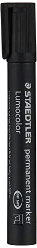 Staedtler 350-9 - Marker Lumocolor, permanent, Keilspitze, schwarz, Einheitsgröße von STAEDTLER