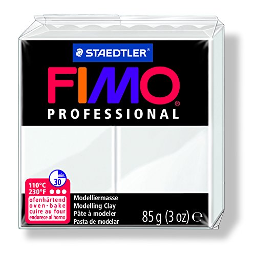 Staedtler 4-teiliges Set Fimo Professionnel 85 g, Weiß, 4 Stück von Staedtler