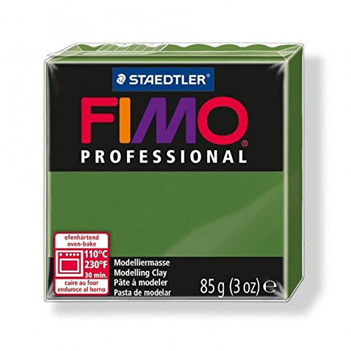 Staedtler 4 x Modelliermasse Fimo Professional blattgrün 85g von Staedtler