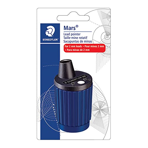 Staedtler 502 BK A6 Mars Rotierende Blei-Pointer und Dose für 2 mm Minen, 502BKA6, blau Staedtler 502 BK A6 Mars Rotierende Blei-Pointer und Dose für 2 mm Minen, 502BKA6, blau von Staedtler