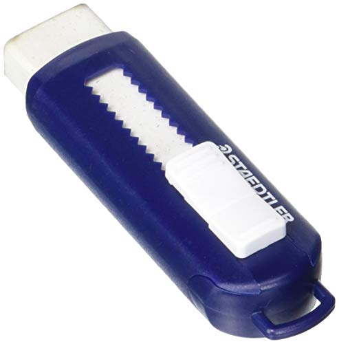 STAEDTLER 525 PS1 Radierer mit Schiebehülle PVC, phthalat und latexfrei, Schachtel, 1 Stück, weiß/blau STAEDTLER 525 PS1 Radierer mit Schiebehülle PVC, phthalat und latexfrei, Schachtel, 1 Stück, weiß/blau von Staedtler