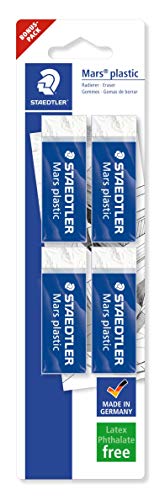 Staedtler 526 50 Mars plastic Radiergummi, 4 Stück von Staedtler
