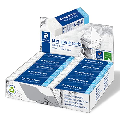 Staedtler 526 508 Radierer Mars plastic combi phtalat- und latexfrei, Schachtel mit 20 Stück Staedtler 526 508 Radierer Mars plastic combi phtalat- und latexfrei, Schachtel mit 20 Stück von Staedtler