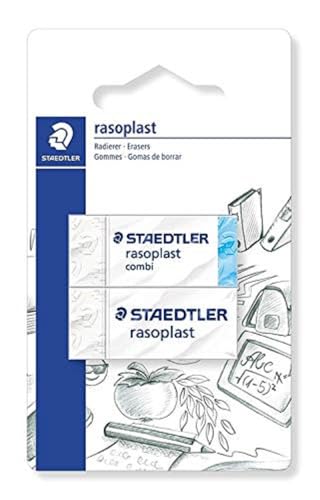 Staedtler 526-S BK2D Radierer Blisterkarte mit 1 ST rasoplast von Staedtler