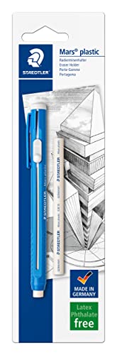 STAEDTLER 528 50BKDA Blisterkarte Ersatzminenstrang mit 1 ST Mars plastic Radierminenhalter von Staedtler