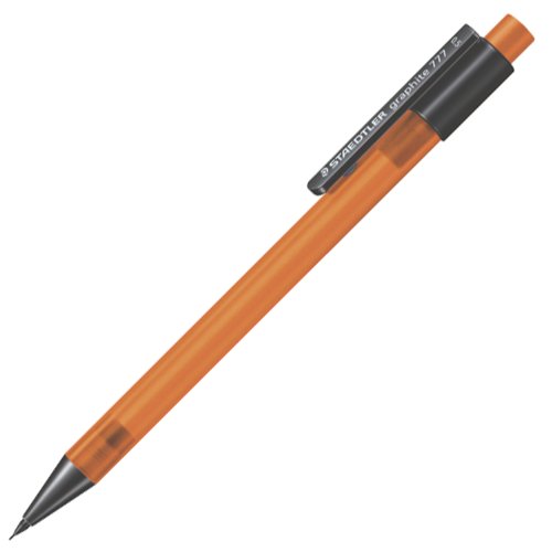 Staedtler 777 05-4 Druckbleistift Graphite, 0,5 mm, B, orange/klar von Staedtler