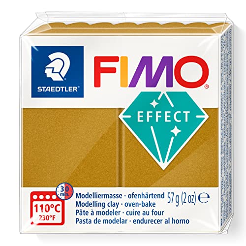 STAEDTLER 8010-11 ST Modelliermasse, FIMO Effect 57g metallic Gold, Standard von Staedtler