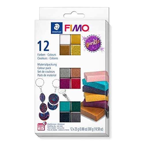 STAEDTLER 8013 C12-4ST FIMO Effekt Modelliermasse, Sortiert, Standard von Staedtler