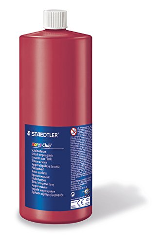 Staedtler 8850 Noris Club Schulmalfarbe, 1000 ml, karmin von Staedtler