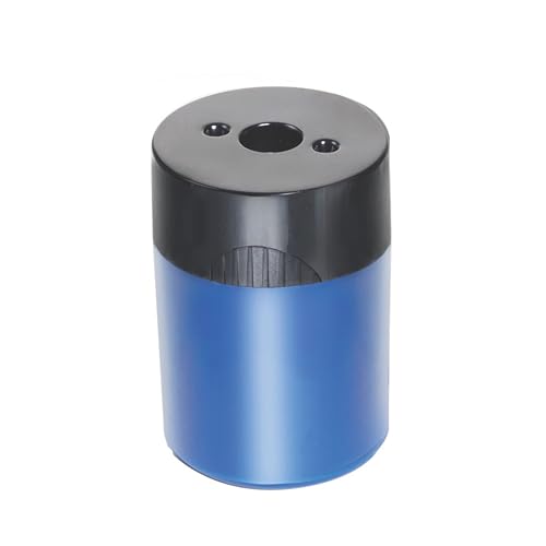 Staedtler Bleistiftspitzer, Premium-Qualität, Spitzer mit Schraubdeckel, verhindert versehentliches Öffnen, kompakte Größe für Federmäppchen und Arbeitsplatz, 511 63BK (1 Stück), verschiedene Farben. von Staedtler