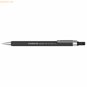 Staedtler Druckbleistift graphite 778 07-9 B 0,7mm Schaft schwarz von Staedtler