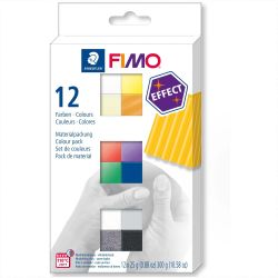 FIMO effect 12 Halbblöcke je 25g von Staedtler