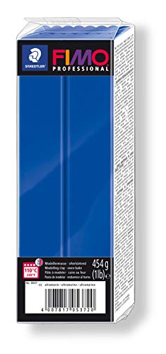 Staedtler FIMO professional ofenhärtende Modelliermasse (Großblock 454 g (1 lb)) Farbe: Ultramarin von STAEDTLER