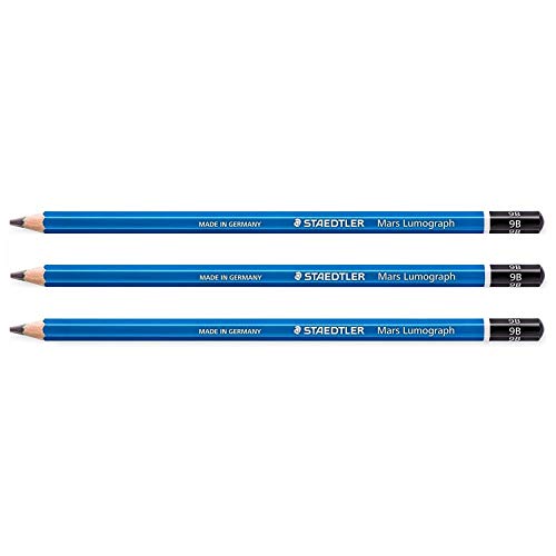 Staedtler Farbstifte, 3Stück Papier März Lumograph 100Mine 2mm blau 9B Staedtler Farbstifte, 3Stück Papier März Lumograph 100Mine 2mm blau 9B von Staedtler