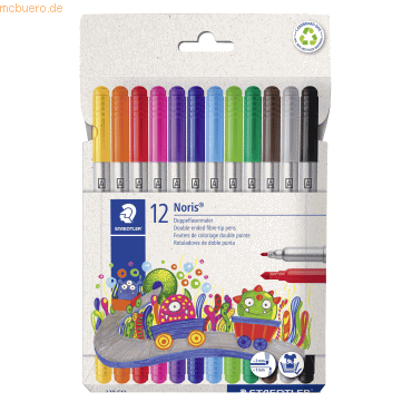 Staedtler Fasermaler Noris 320 C12 sortiert 12 Stück Staedtler Fasermaler Noris 320 C12 sortiert 12 Stück von Staedtler