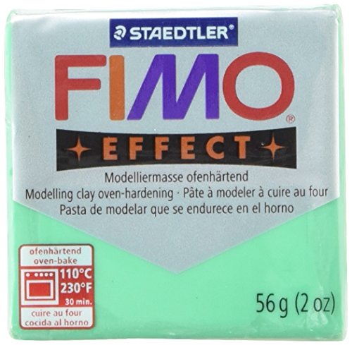 STAEDTLER Fimo 8020-504 Soft Polymer Clay 2oz Transparent Grün von Staedtler