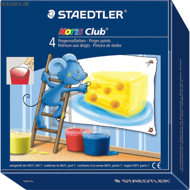 Staedtler Fingermalfarbe Noris Club 4-er Etui von Staedtler